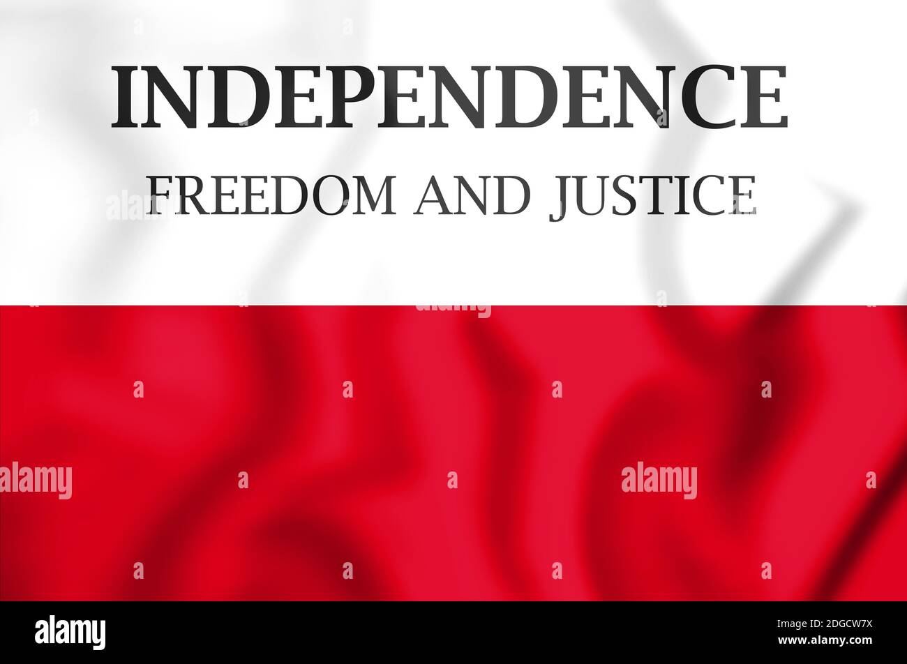 3D Fredonian Rebellion Flag, 1826. 3D-Illustration. Stockfoto