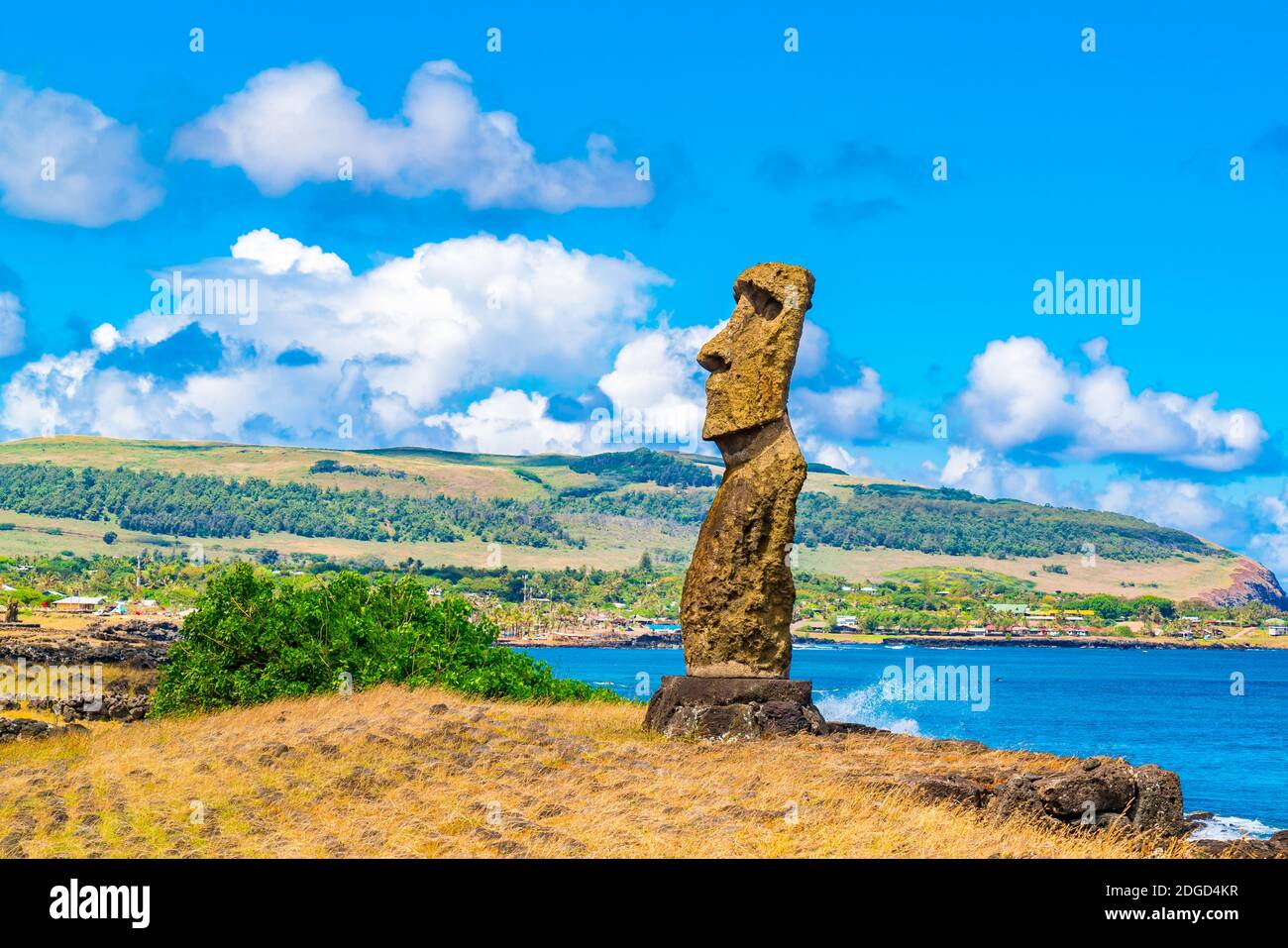Moai, Hana Kio' e Hana Kao Kao Stockfoto