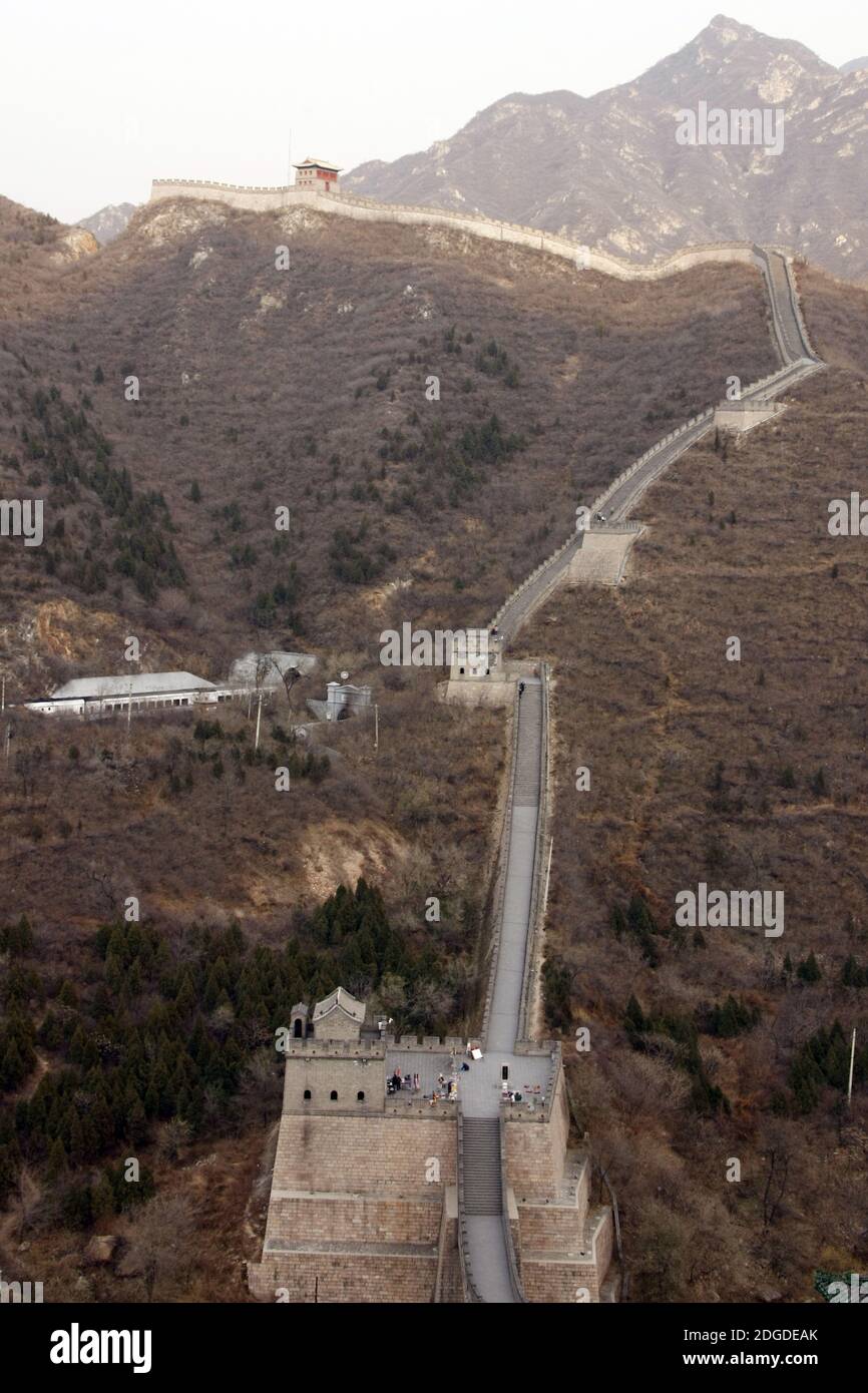 Die große Mauer von China, Asien Stockfoto