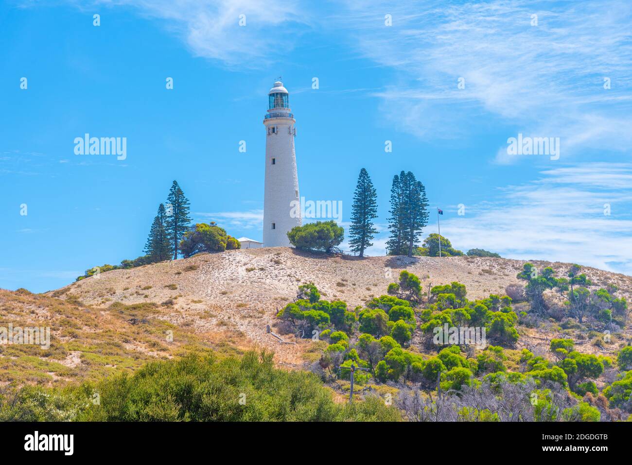 Wadjemup Leuchtturm auf der Insel Rottnest in Australien Stockfoto
