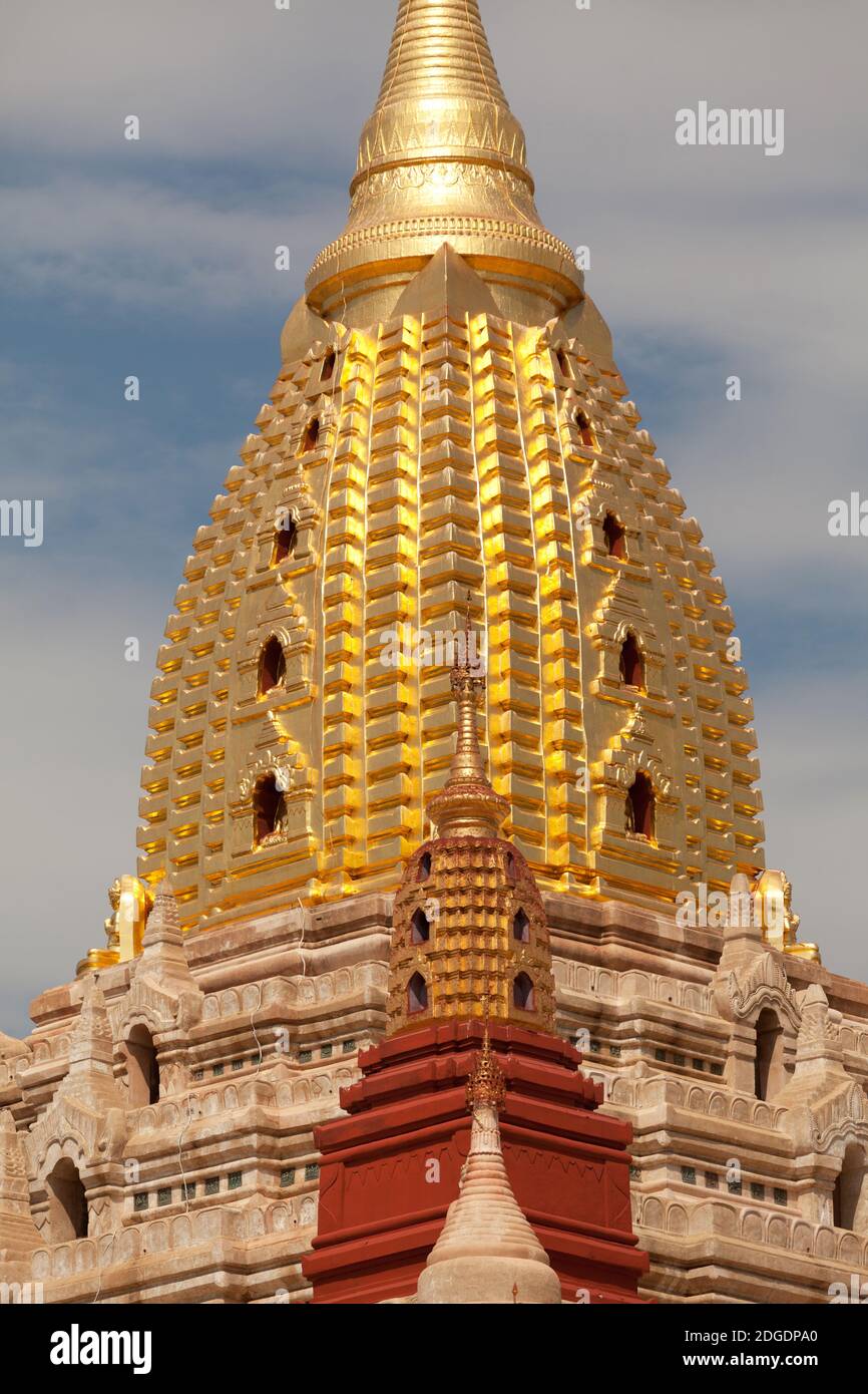 Corncob Turm des Ananda Tempels in Bagan Stockfoto