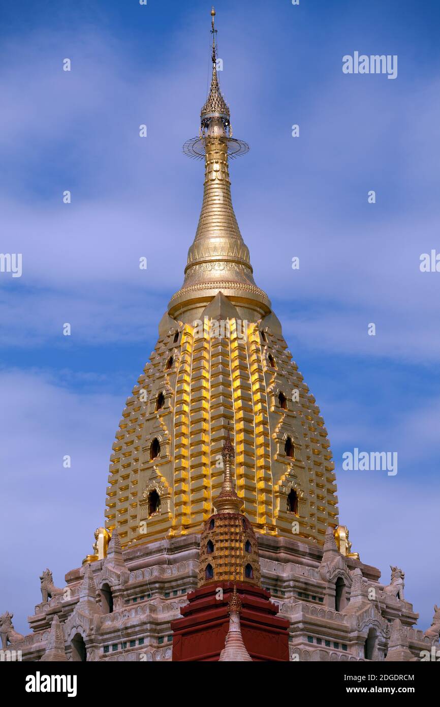 Corncob Turm des Ananda Tempels in Bagan Stockfoto