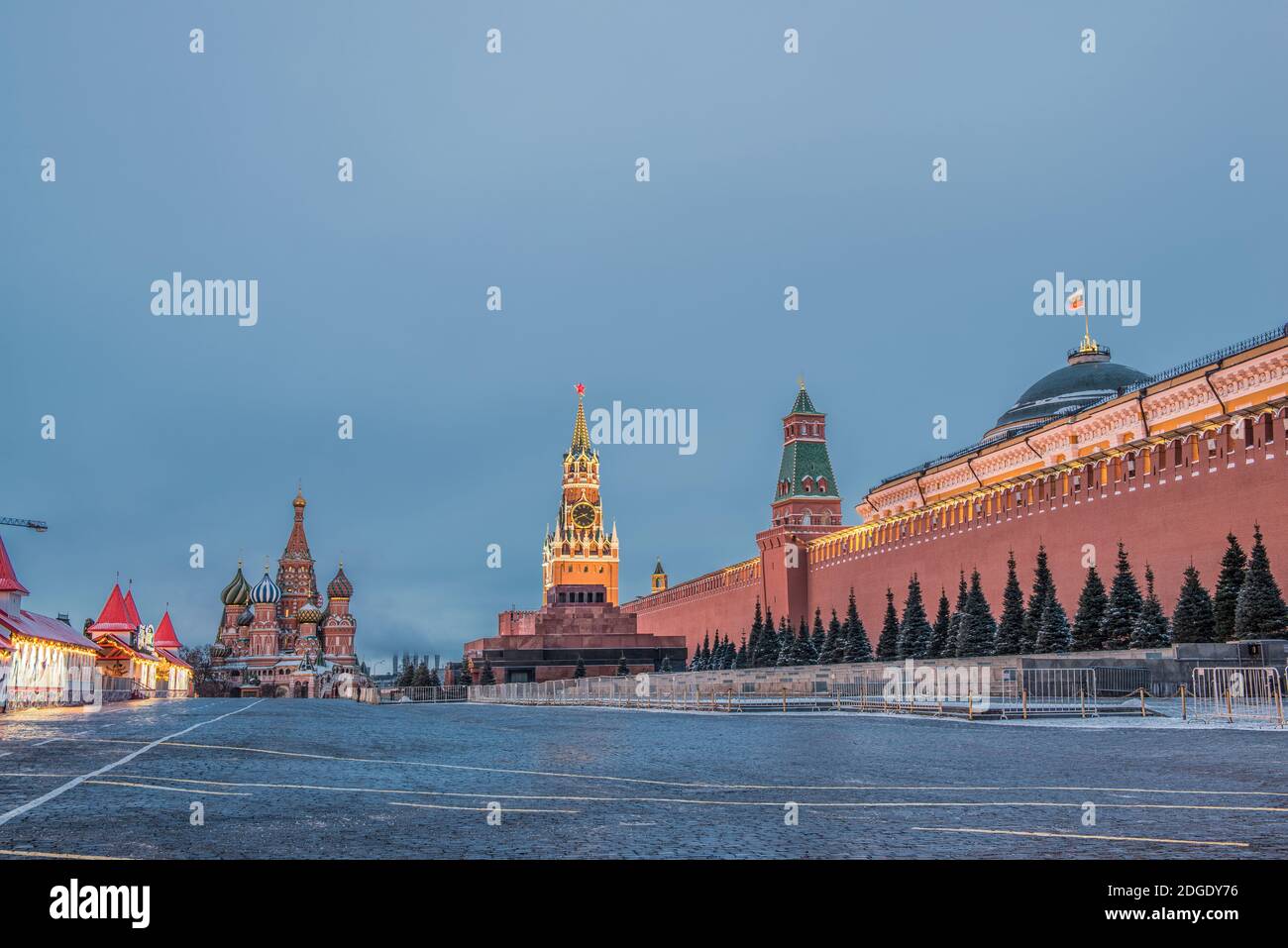 Roter Platz, Mausoleum Lenins in Moskau, Russland Stockfoto