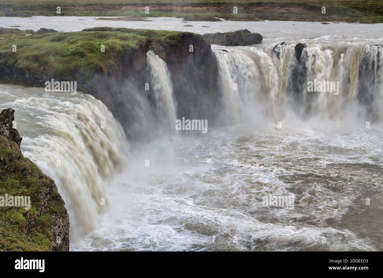 Power of Gadafoss Waterfalls, Island Stockfoto