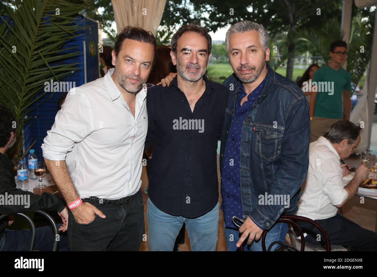 Patrick Mille, Bruno Solo und Atmen Kelif bei der Eröffnung der 34. Jährlichen Fete des Tuileries in Paris, Frankreich am 23. Juni 2017. Foto von Jerome Domine/ABACAPRESS.COM Stockfoto Patrick Mille, Bruno Solo und Atmen Kelif bei der Eröffnung der 34. Jährlichen Fete des Tuileries in Paris, Frankreich am 23. Juni 2017. Foto von Jerome Domine/ABACAPRESS.COM Stockfoto