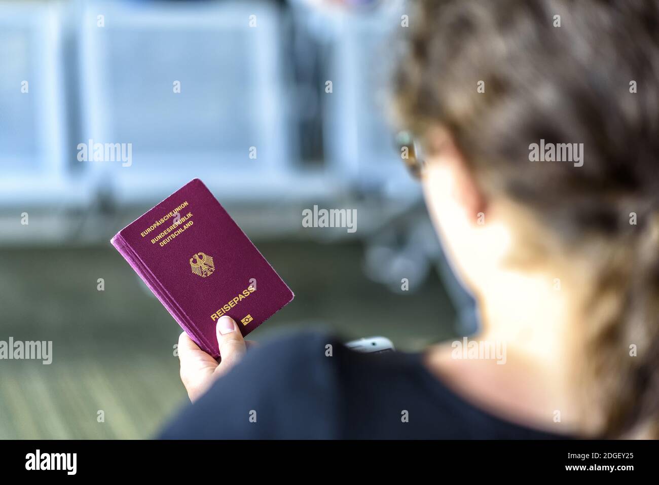 Passkontrolle Stockfoto