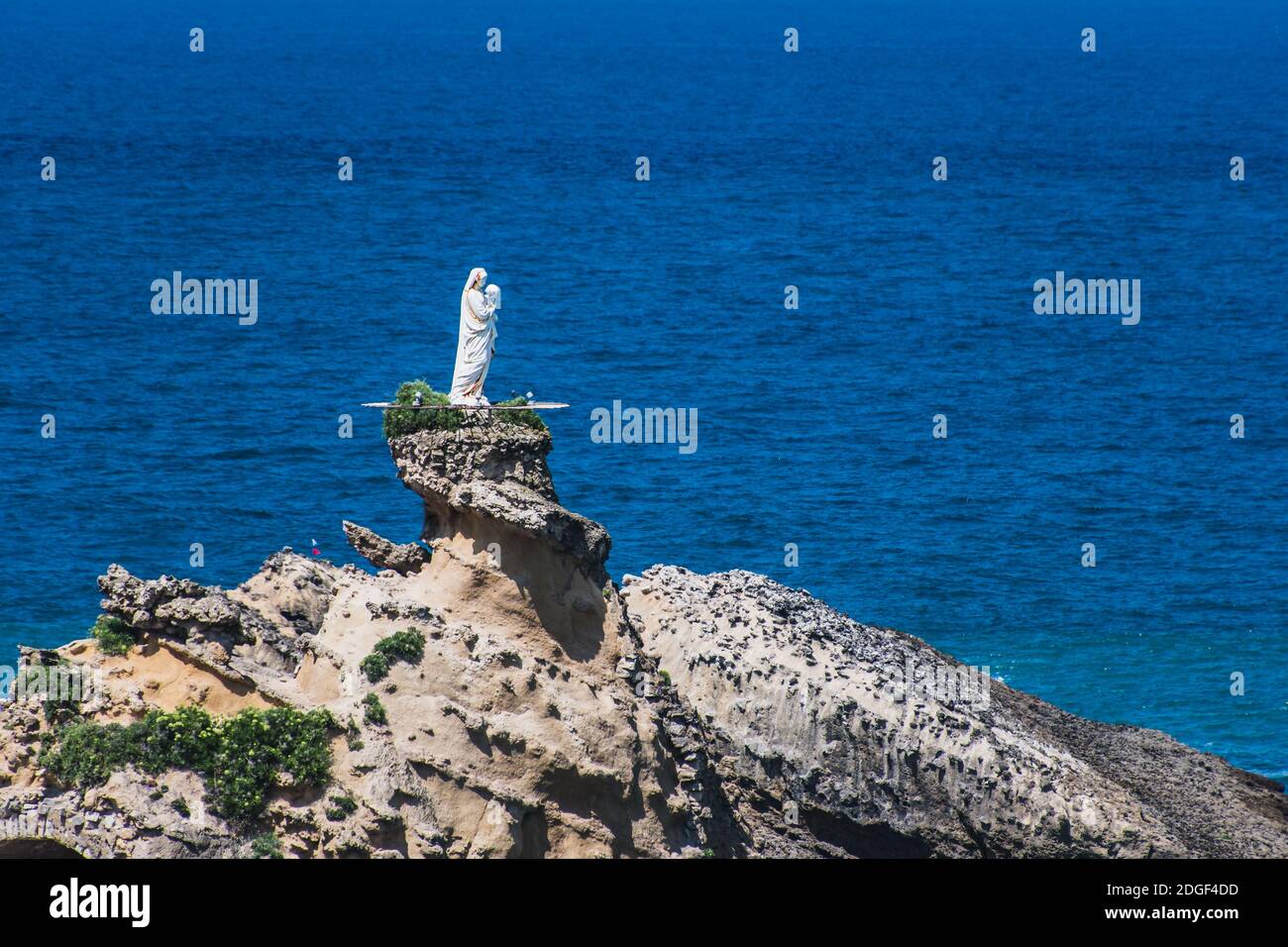 Virgin Rock in der Bucht von Biarritz Stockfoto