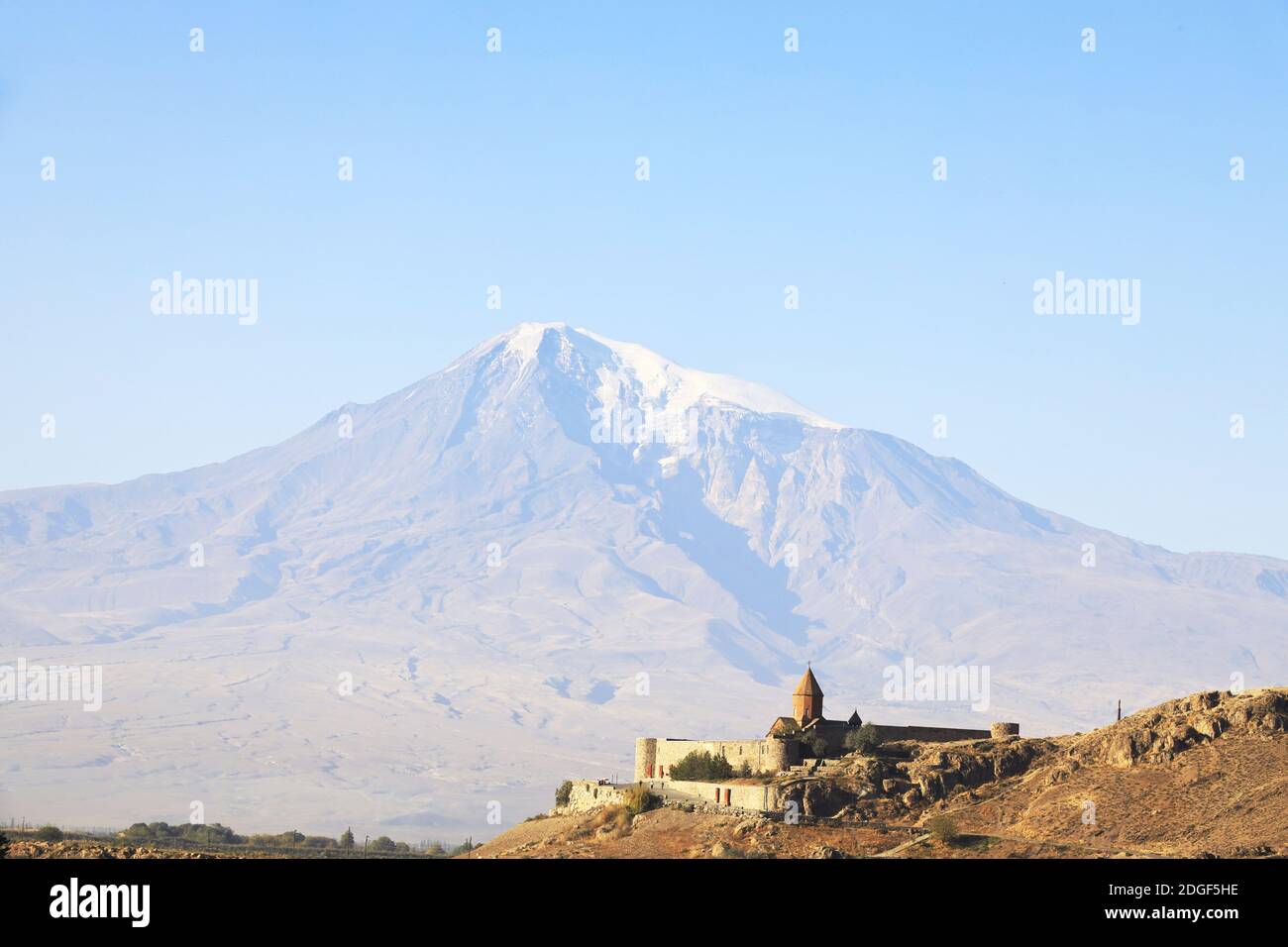 Kloster Chor Virap vor Berg Ararat, Ararat-Provinz, Armenien Stockfoto