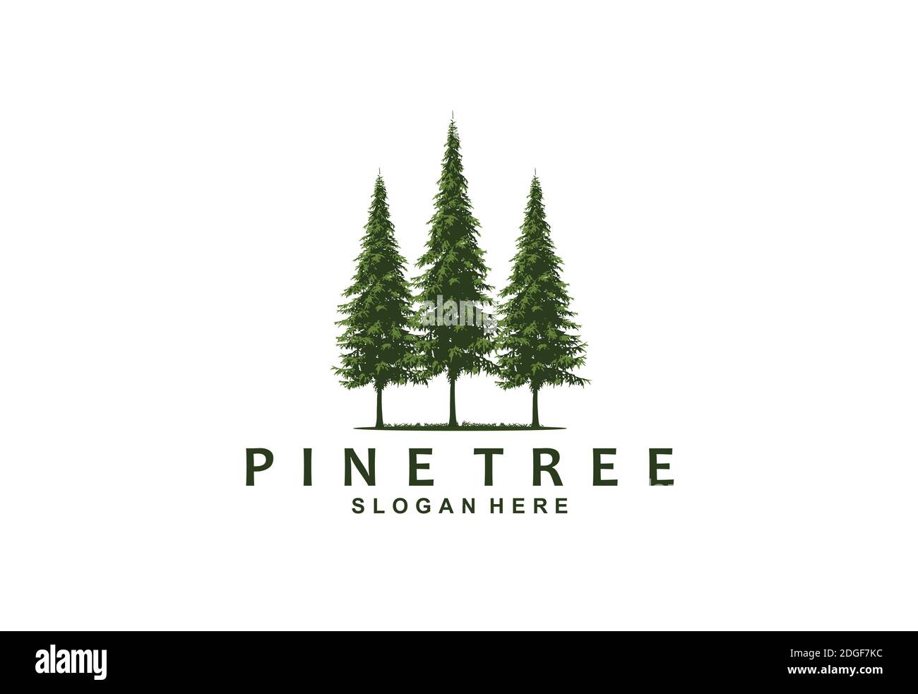 Vorlage für das Symbol „Tannenbaum“Logo Alamy