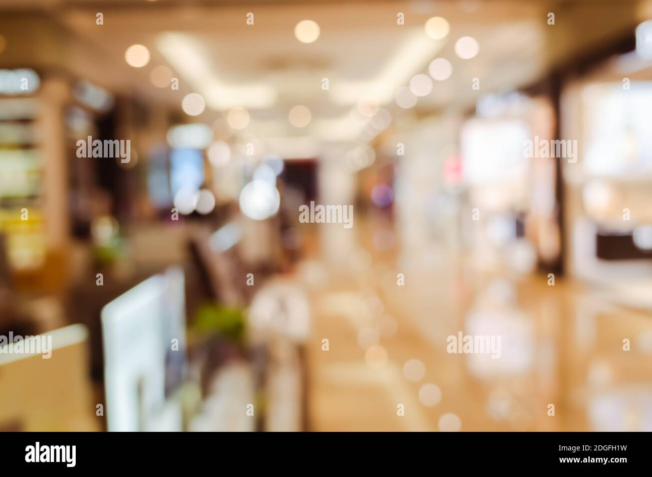 Hintergrund der Shopping Mall Stockfoto