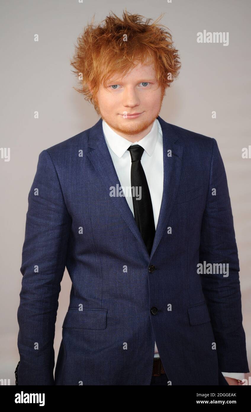 Ed Sheeran bei den Brit Awards 2012, der O2 Arena, Greenwich, London. Stockfoto