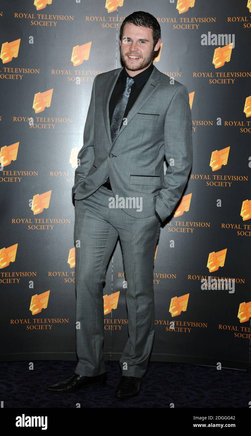 Danny Miller kommt bei den RTS Program Awards der Royal Television Society im Grosvenor House Hotel in London an. Picture Doug Peters/EMPICS Entertainment Stockfoto