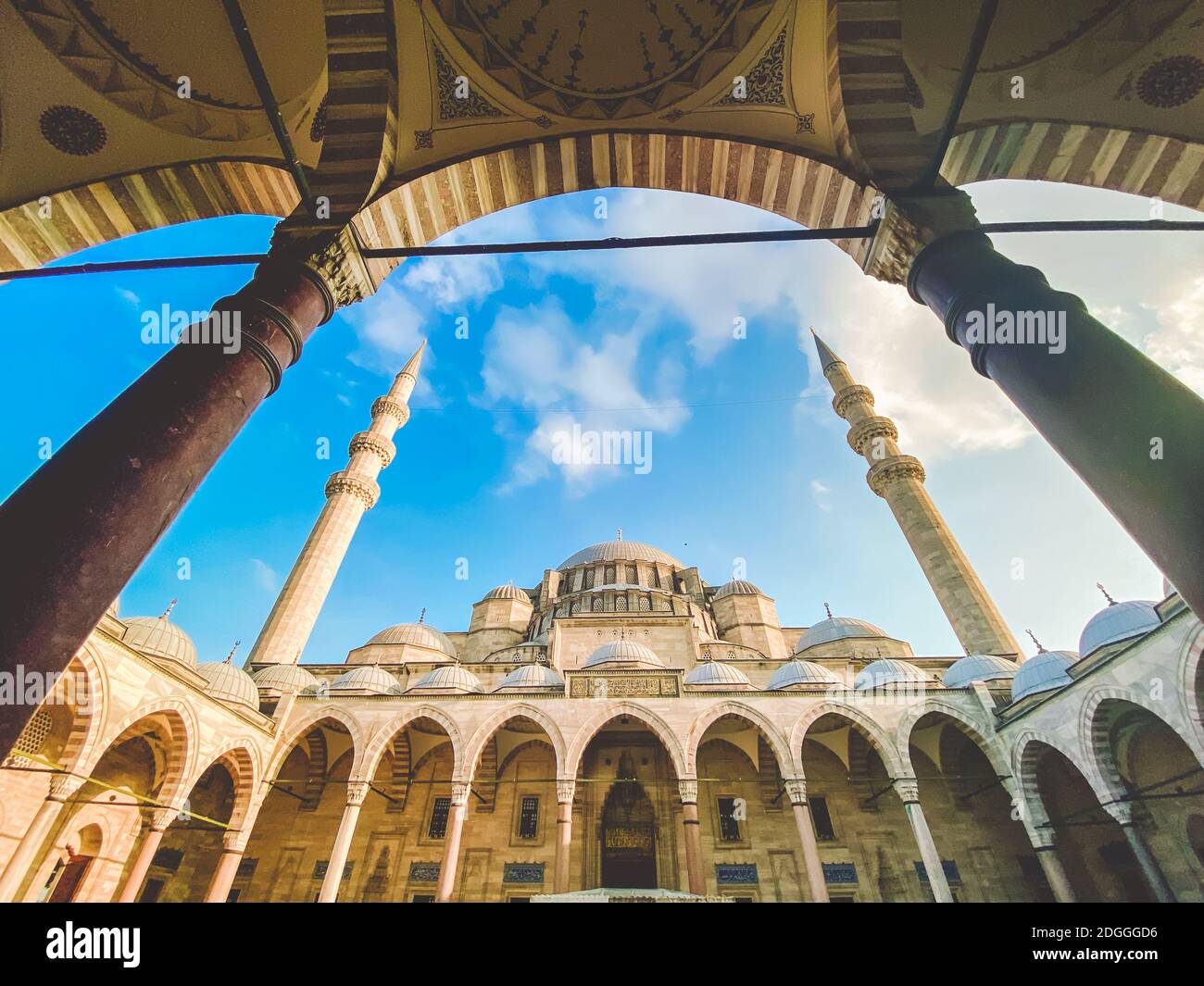Suleymaniye Moschee. Suleymaniye Camii. Minarett, marmara. Sulaymaniye Moschee Exterior Türkei Oktober, Istanbul. Suleymaniye Camii Stockfoto