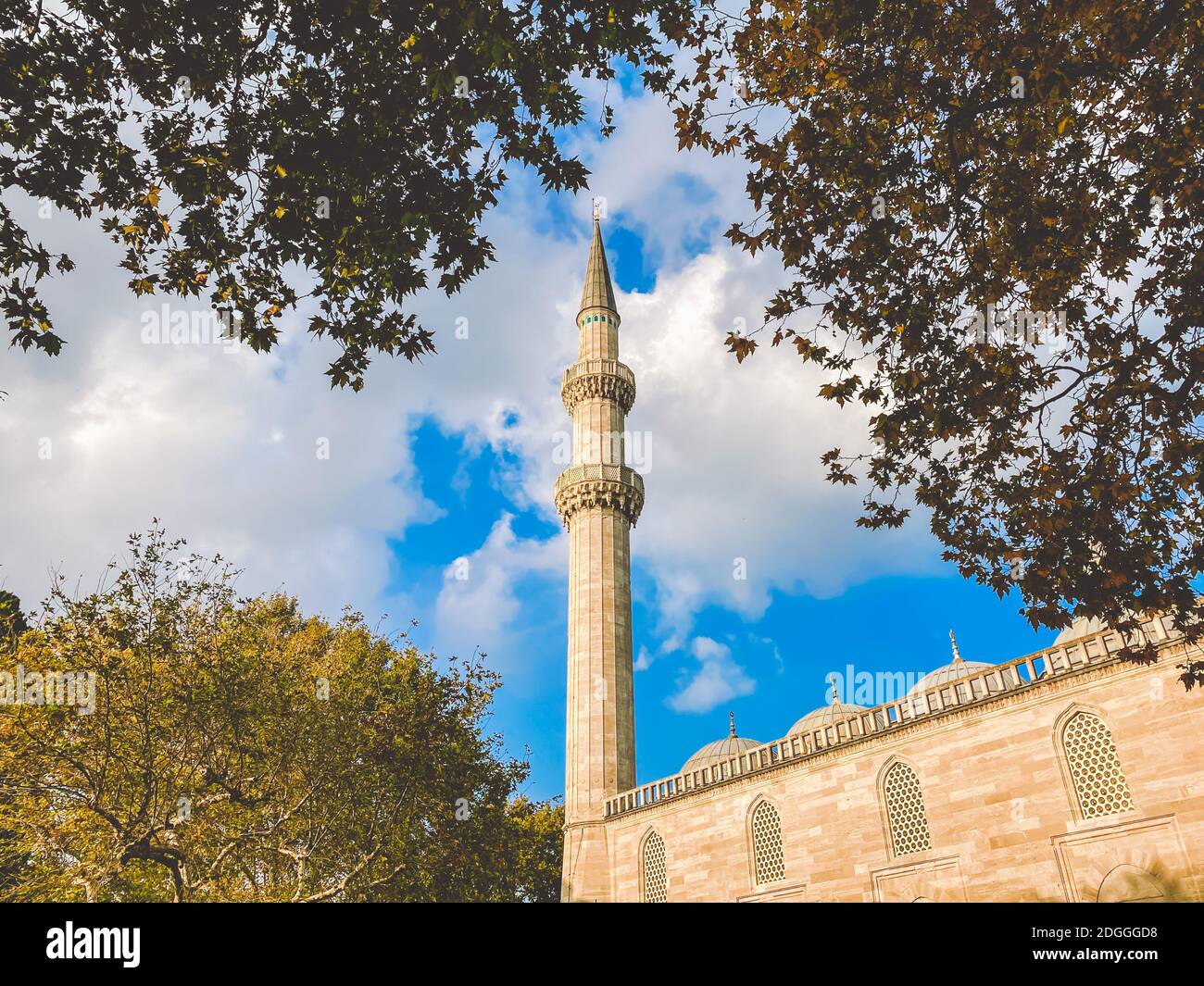 Suleymaniye Moschee. Suleymaniye Camii. Minarett, marmara. Sulaymaniye Moschee Exterior Türkei Oktober, Istanbul. Suleymaniye Camii Stockfoto