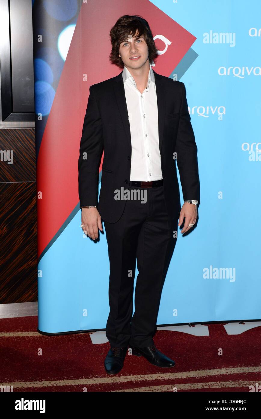 Ben Hanlin bei der Ankunft bei den Arqiva Commercial Radio Awards 2013, dem Westminster Park Plaza Hotel, London. Stockfoto