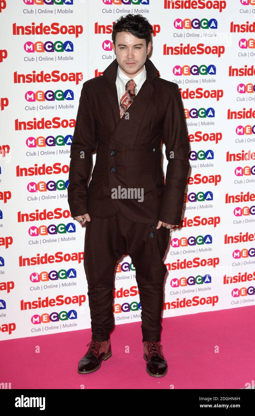 Carl Au bei der Inside Soap Awards 2013, Ministry of Sound, London. Stockfoto