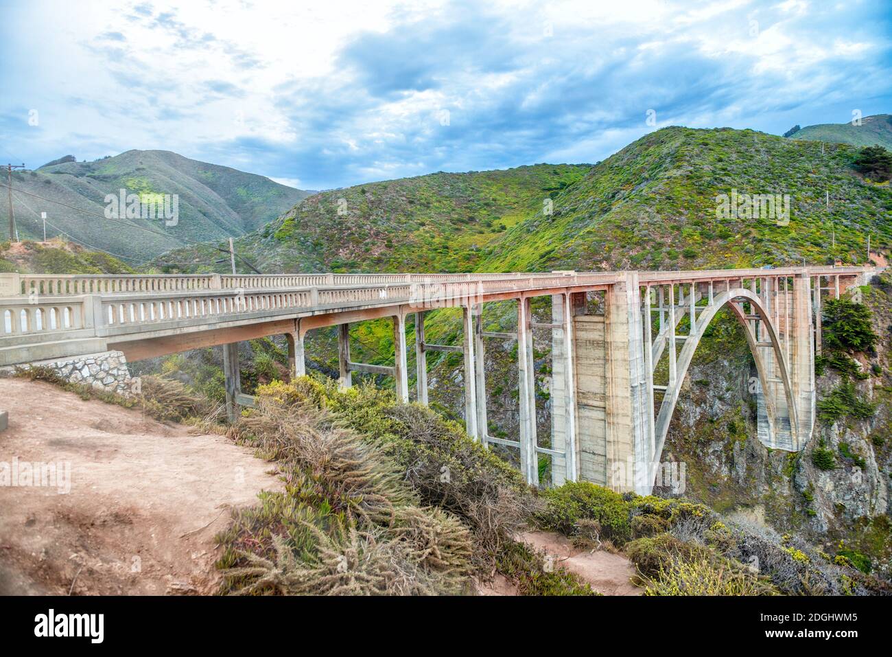 Bixby Bridge in Big Sur, Kalifornien Stockfoto