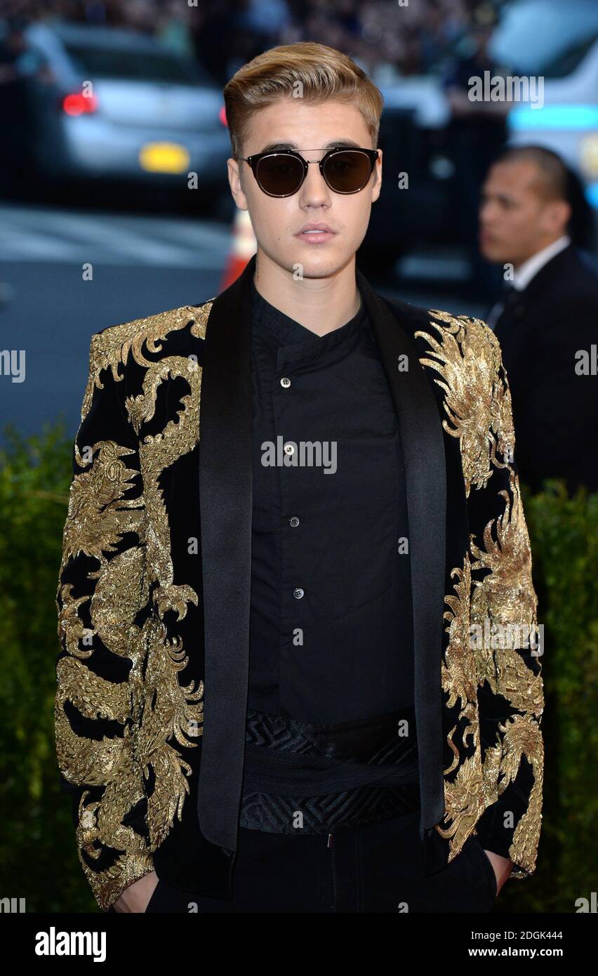 Justin Bieber beim Metropolitan Museum of Art Met Gala, in New York City, USA. (Obligatorisches Guthaben: Doug Peters/EMPICS Entertainment) Stockfoto