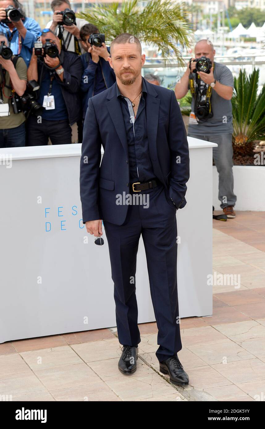Tom Hardy beim Mad Max: Fury Road Fotocall, der während des 68. Festival de Cannes im Palais Du Festival in Frankreich stattfindet. (Obligatorisches Guthaben: Doug Peters/EMPICS Entertainment) Stockfoto