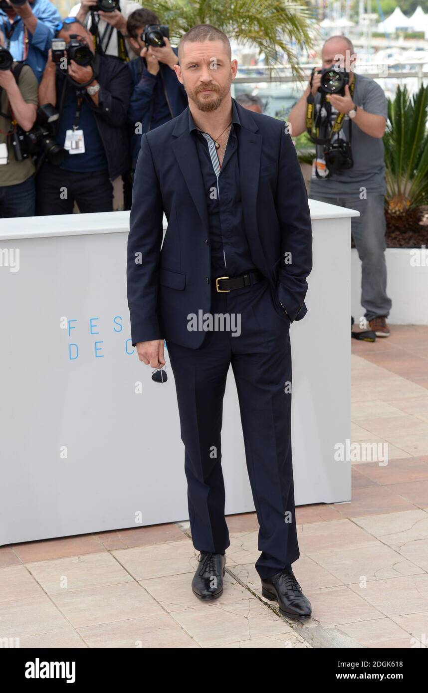 Tom Hardy beim Mad Max: Fury Road Fotocall, der während des 68. Festival de Cannes im Palais Du Festival in Frankreich stattfindet. (Obligatorisches Guthaben: Doug Peters/EMPICS Entertainment) Stockfoto