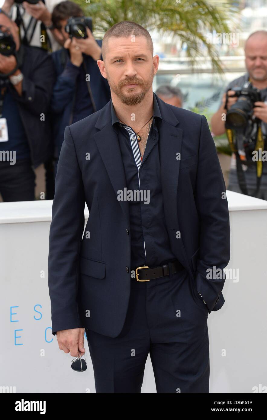 Tom Hardy beim Mad Max: Fury Road Fotocall, der während des 68. Festival de Cannes im Palais Du Festival in Frankreich stattfindet. (Obligatorisches Guthaben: Doug Peters/EMPICS Entertainment) Stockfoto