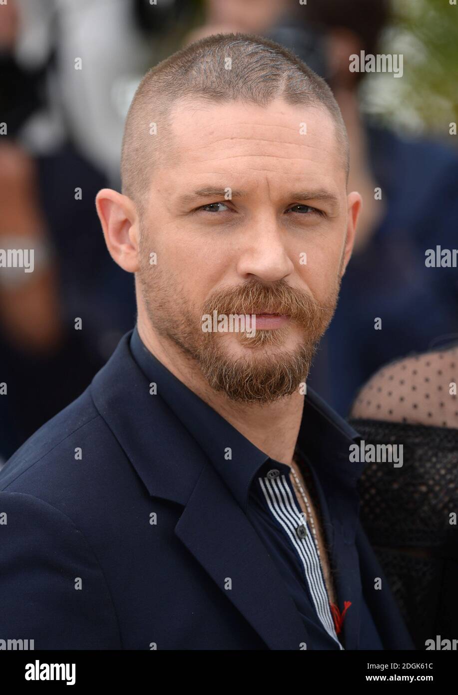 Tom Hardy beim Mad Max: Fury Road Fotocall, der während des 68. Festival de Cannes im Palais Du Festival in Frankreich stattfindet. (Obligatorisches Guthaben: Doug Peters/EMPICS Entertainment) Stockfoto