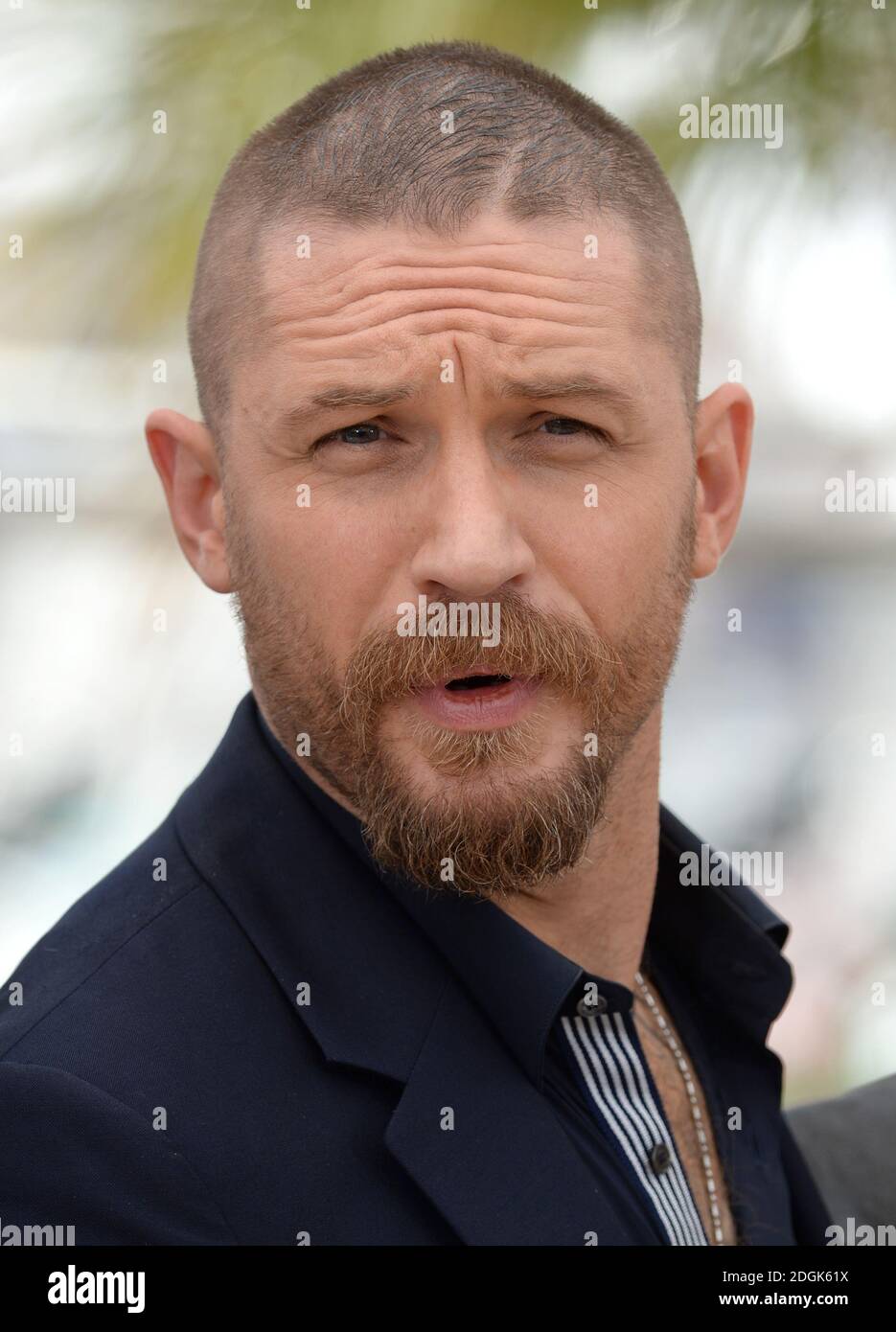 Tom Hardy beim Mad Max: Fury Road Fotocall, der während des 68. Festival de Cannes im Palais Du Festival in Frankreich stattfindet. (Obligatorisches Guthaben: Doug Peters/EMPICS Entertainment) Stockfoto