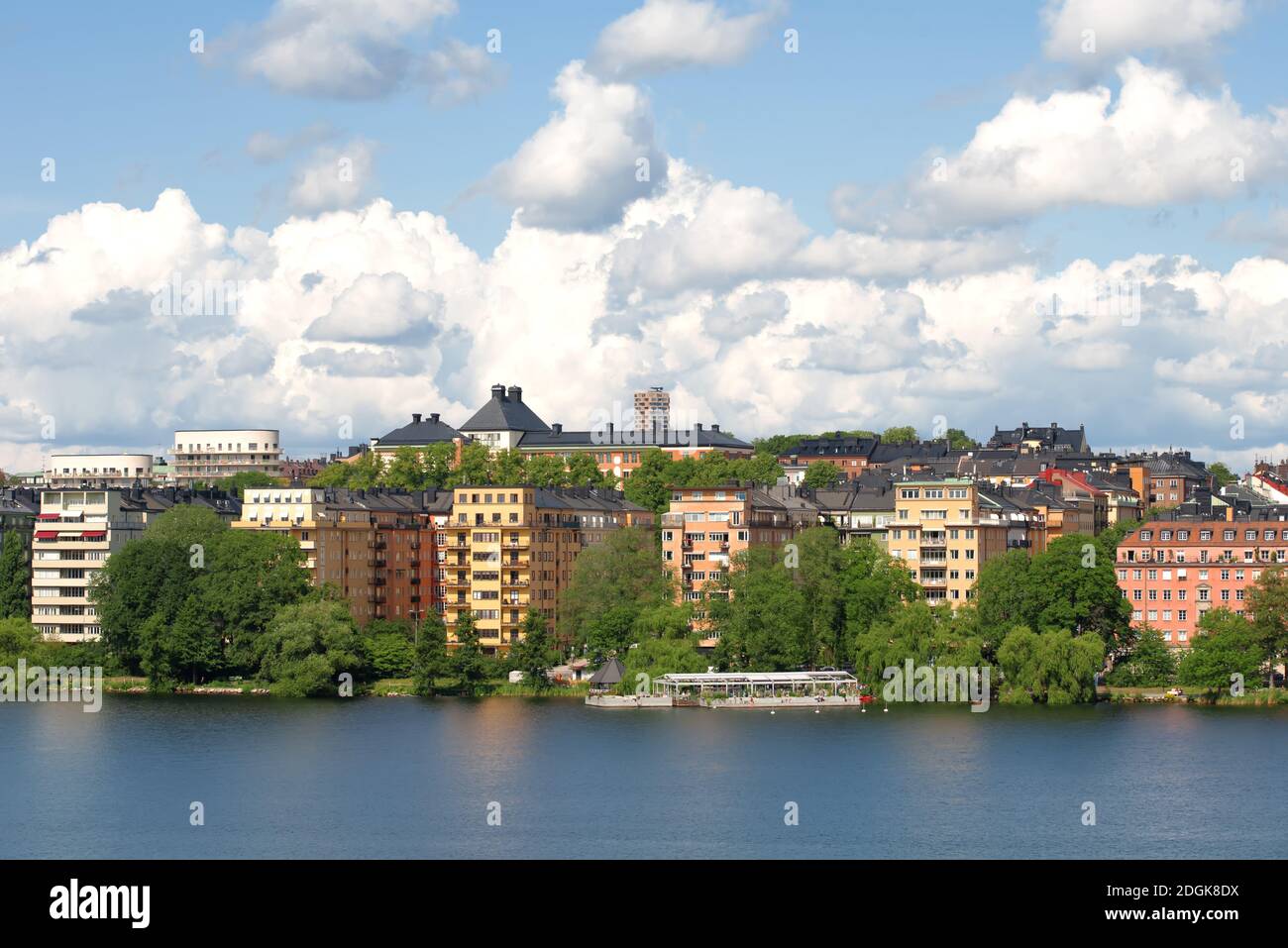 Blick auf die Küste des Wohngebiets Stockfoto