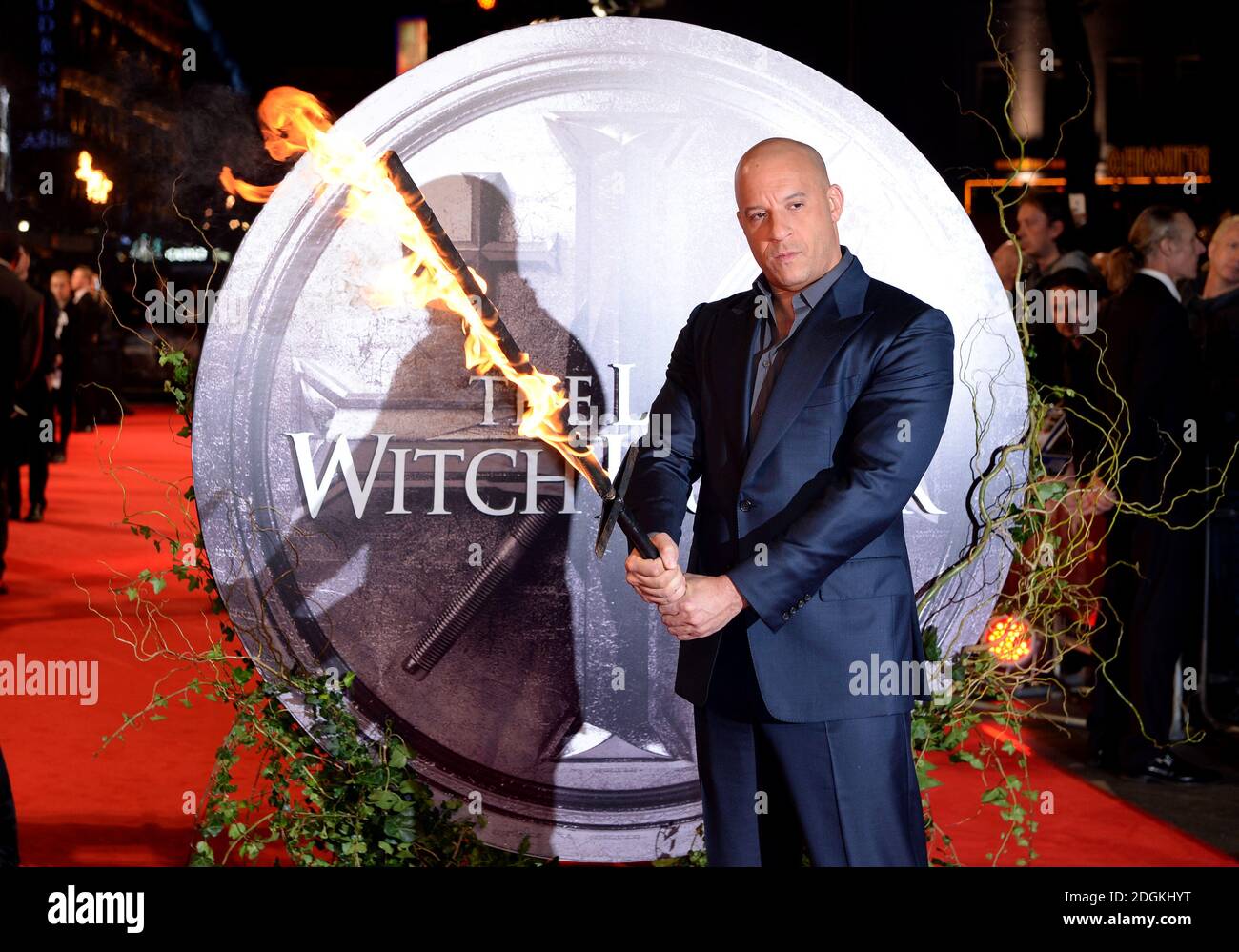 Vin Diesel bei der Europa-Premiere von The Last Witch Hunter im Empire Cinema, Leicester Square, London. Stockfoto