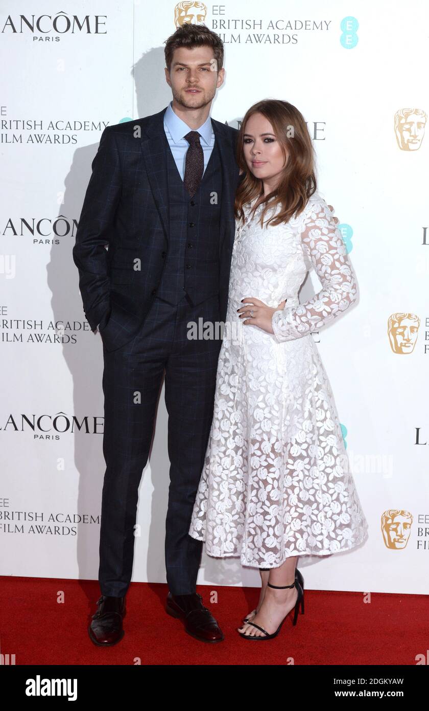 Jim Chapman und Tanya Burr bei der Lancome BAFTA Nominees Party, Kensington Palace, London. Stockfoto