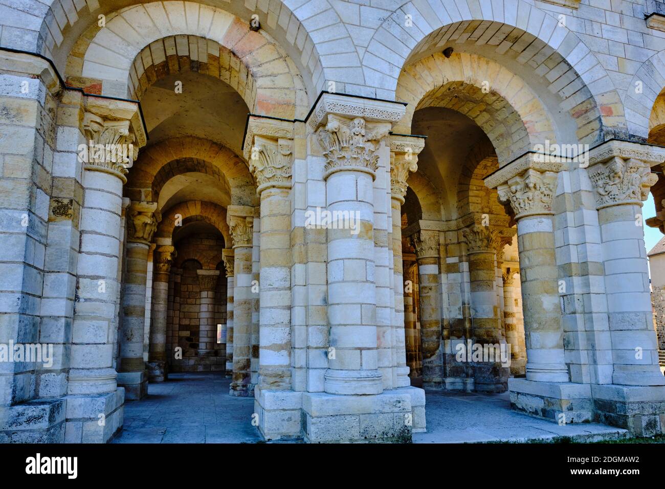 Frankreich, Loiret (45), Loire-Tal UNESCO-Weltkulturerbe, Saint-Benoît-sur-Loire, Benediktinerabtei Saint-Benoît-sur-Loire, Fleury abbe Stockfoto