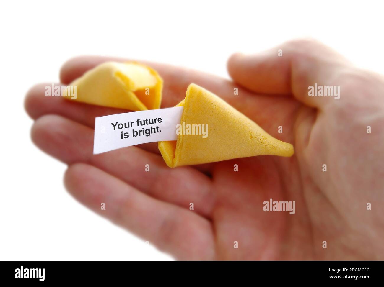 Helle Zukunft Glück Cookie Stockfoto