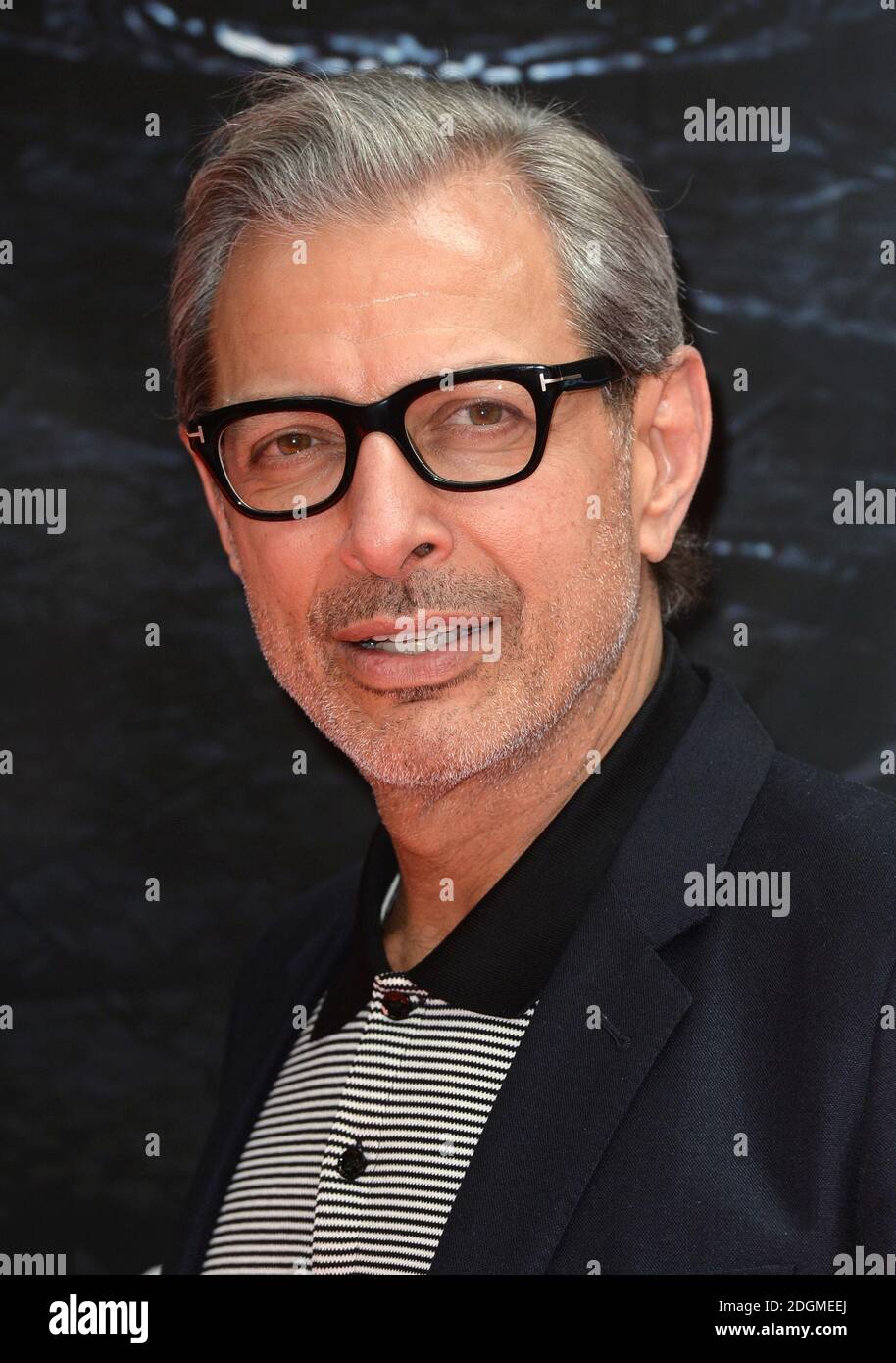 Jeff Goldblum bei der offiziellen Enthüllung des Independence Day: Resurgence Wrapped Train, Euston Station, London. Bild Kredit sollte Doug Peters / EMPICS Entertainment lesen Stockfoto