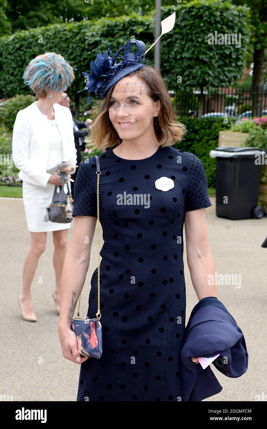 Victoria Pendleton Ankunft am zweiten Tag von Royal Ascot Stockfoto