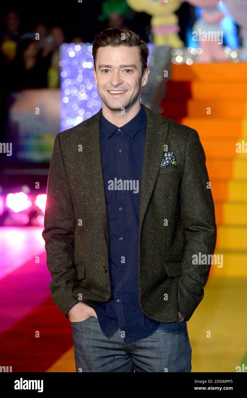 Justin Timberlake bei der Trolls-Sonderveranstaltung im Coca Cola London Eye an der Themse in London. Bilddatum: Donnerstag, 28. September 2016. Bildnachweis sollte lauten: Doug Peters/ EMPICS Entertainment. Stockfoto
