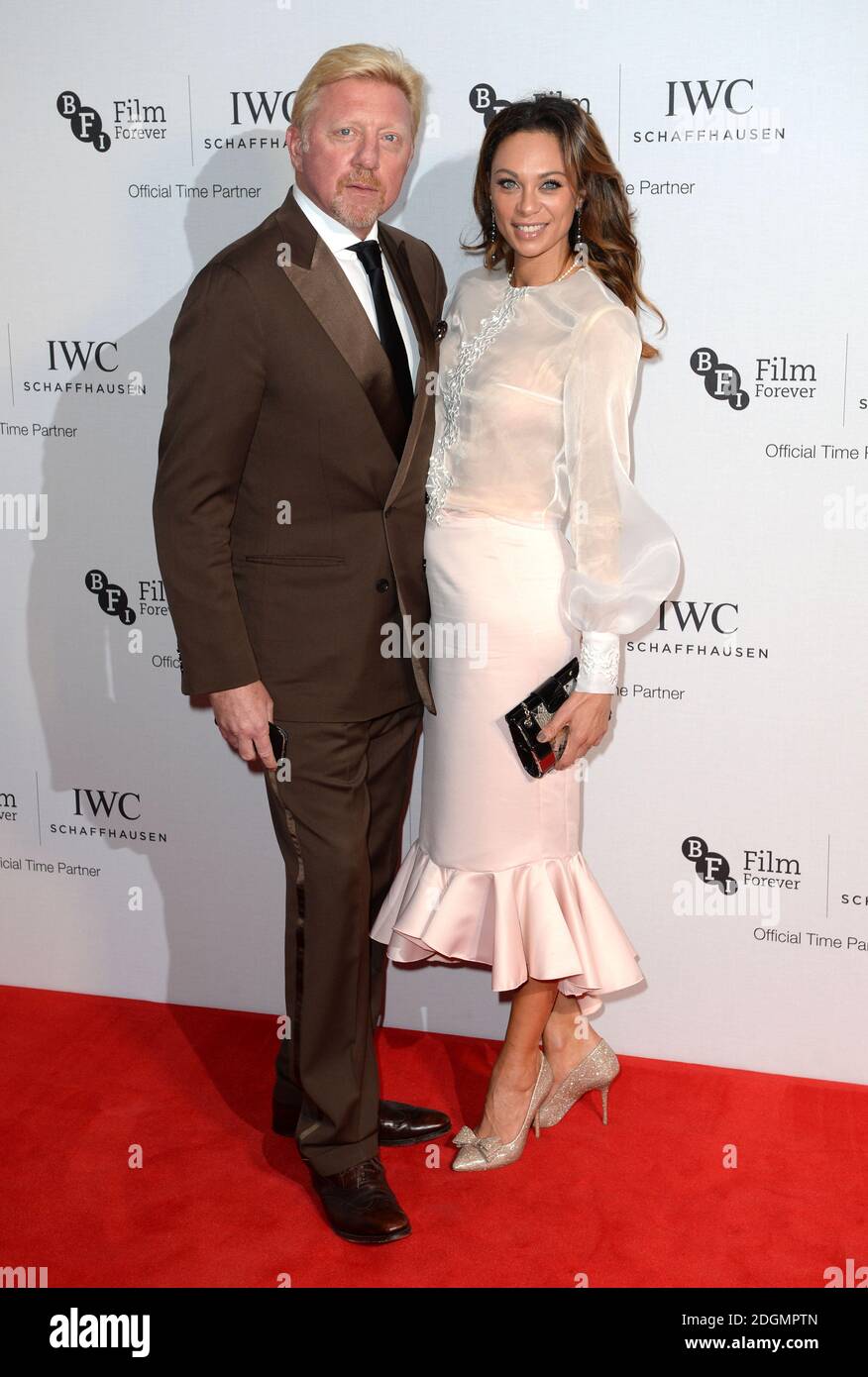 Boris Becker und Frau Lilly Becker beim BFI und IWC Gala Dinner im Rosewood Hotel, London Foto: Dienstag, 4. Oktober 2016. Bildnachweis sollte lauten: Doug Peters/ EMPICS Entertainment. Stockfoto