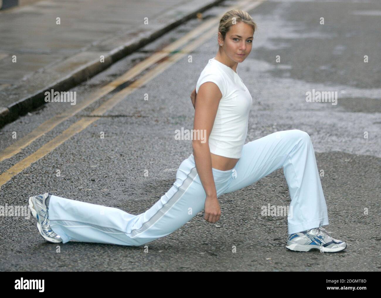 Lady Isabella Hervey stellt offiziell ihre Fitness-DVD "Isabella's Power Workout" im KX GYM UK, West London, vor. Stockfoto