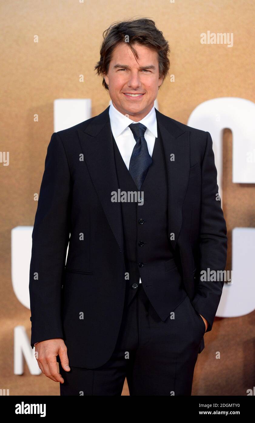 Tom Cruise besucht Jack Reacher: nie gehen wieder europäische Premiere im Cineworld am Leicester Square, London. Stockfoto