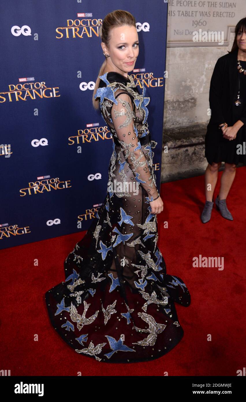 Rachel McAdams Teilnahme an der Doctor Strange Launch-Veranstaltung, die im The Cloisters in Westminster Abbey, London, stattfand. Bilddatum: Montag, 24. Oktober 2016. Bildnachweis sollte: Doug PetersEMPICS Entertainment Stockfoto