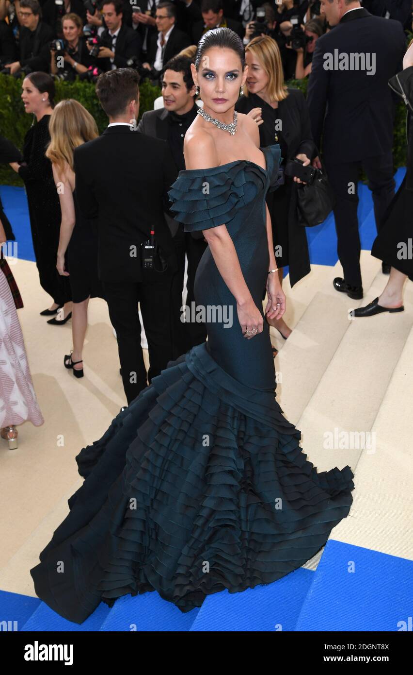 Katie Holmes besucht die Metropolitan Museum of Art Costume Institute Benefit Gala 2017 in New York City, USA. Bildnachweis sollte lauten: Doug Peters/EMPICS Entertainment. Stockfoto