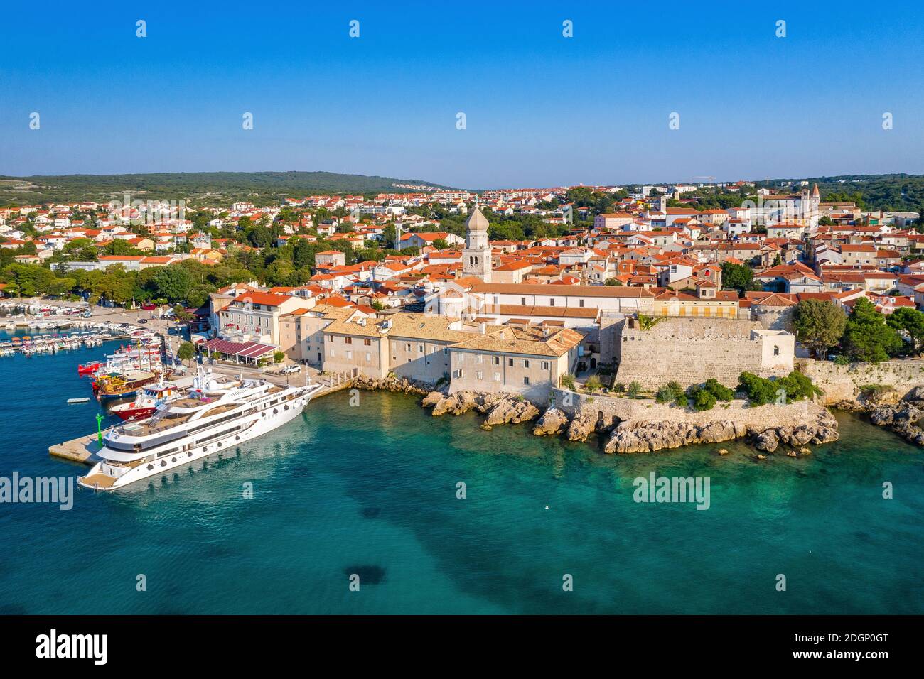 Stadt Krk, Insel Krk Stockfoto