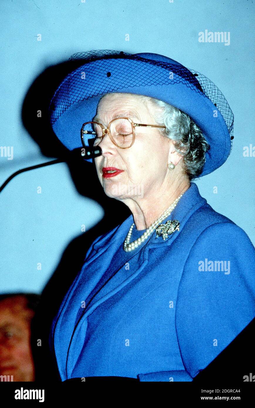 Die Königin am Commonwealth Institute, London. Â©Doug Peters/allactiondigital.com Stockfoto