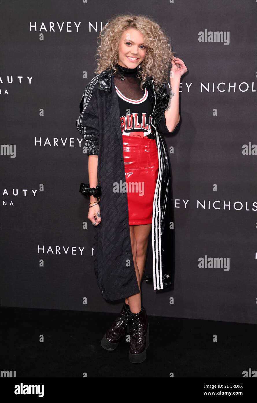 Becca Dudley Ankunft im Fenty Beauty von Rihanna Party, Harvey Nichols, Knightsbridge, London. Bildnachweis sollte lauten: Doug Peters/EMPICS Entertainment Stockfoto