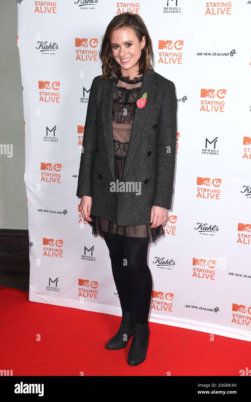 Camilla Thurlow bei der Ankunft in der MTV staying Alive Party, 100 Wardour St, London. Bildnachweis sollte lauten: Doug Peters/EMPICS Entertainment Stockfoto