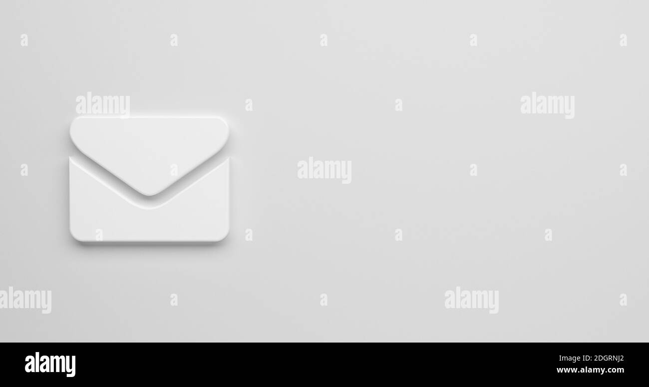 Geschäftskontakt als Symbol für Internet-Vorlage - 3D Illustration Stockfoto