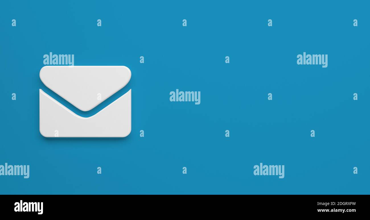 Geschäftskontakt als Symbol für Internet-Vorlage - 3D Illustration Stockfoto