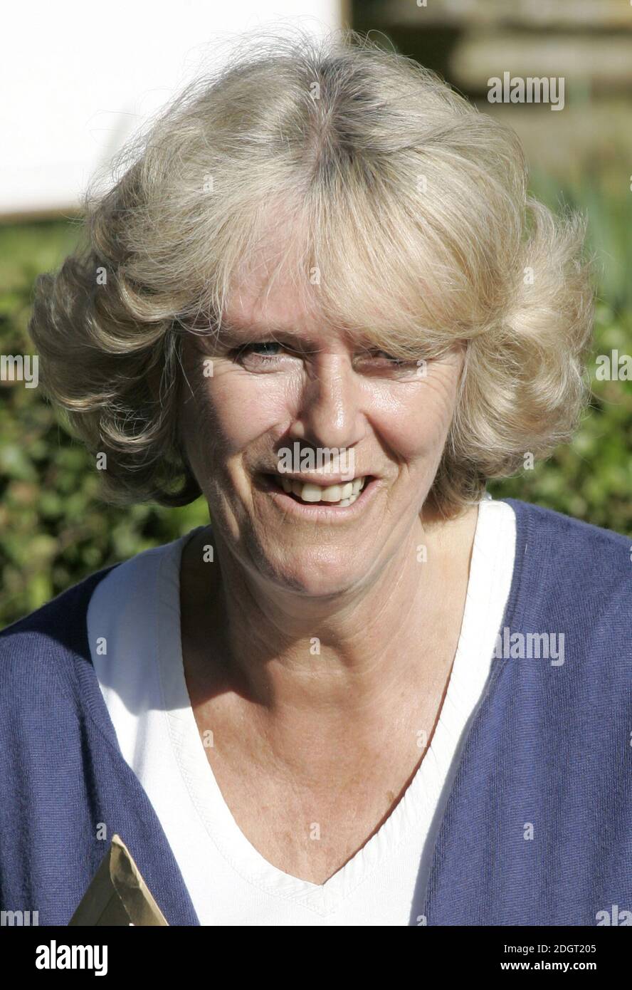 Camilla Herzogin von Cornwall kommt zur Probe. Stockfoto