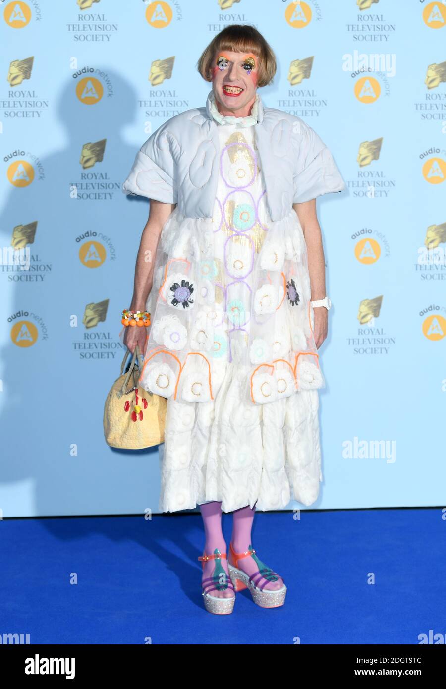 Grayson Perry bei der Ankunft bei den Royal Television Society Program Awards 2018 im Grosvenor House Hotel, London. Bildnachweis sollte lauten: Doug Peters/EMPICS Entertainment Stockfoto