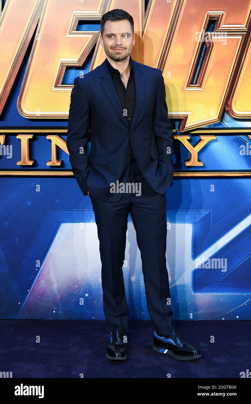 Sebastian Stan Arriving at the Avengers Infinity war UK Fan Event, London Television Studios, West London Bildnachweis sollte lauten: Doug Peters EMPICS Entertainment Stockfoto