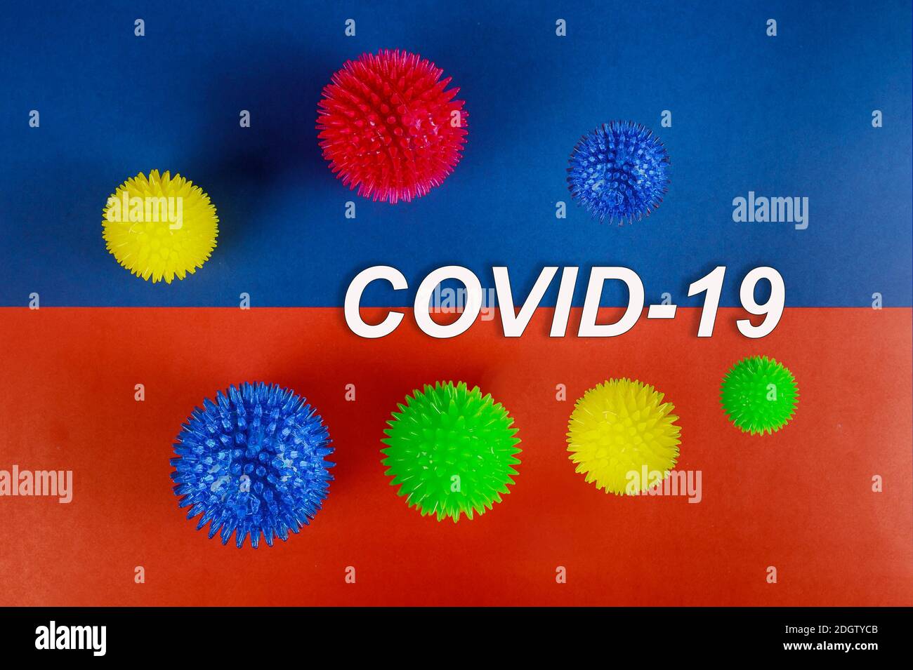 COVID-19 epidemische Infektion globale Pandemie Coronavirus Stockfoto